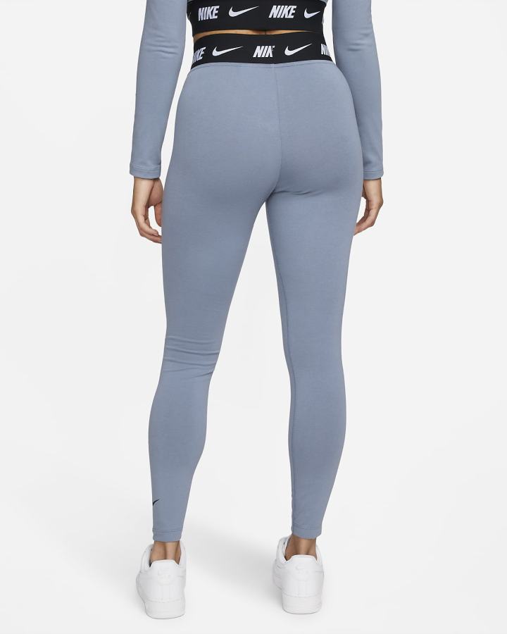 Leggins Nike Sportswear Club High-Waisted Mujer Negras | OTPAJ-4316