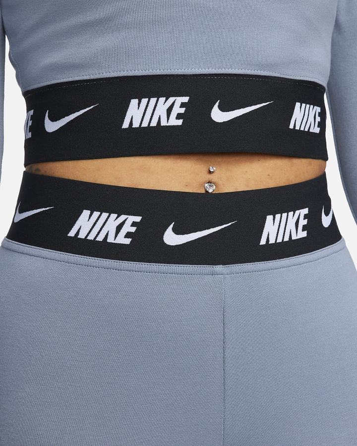 Leggins Nike Sportswear Club High-Waisted Mujer Negras | OTPAJ-4316
