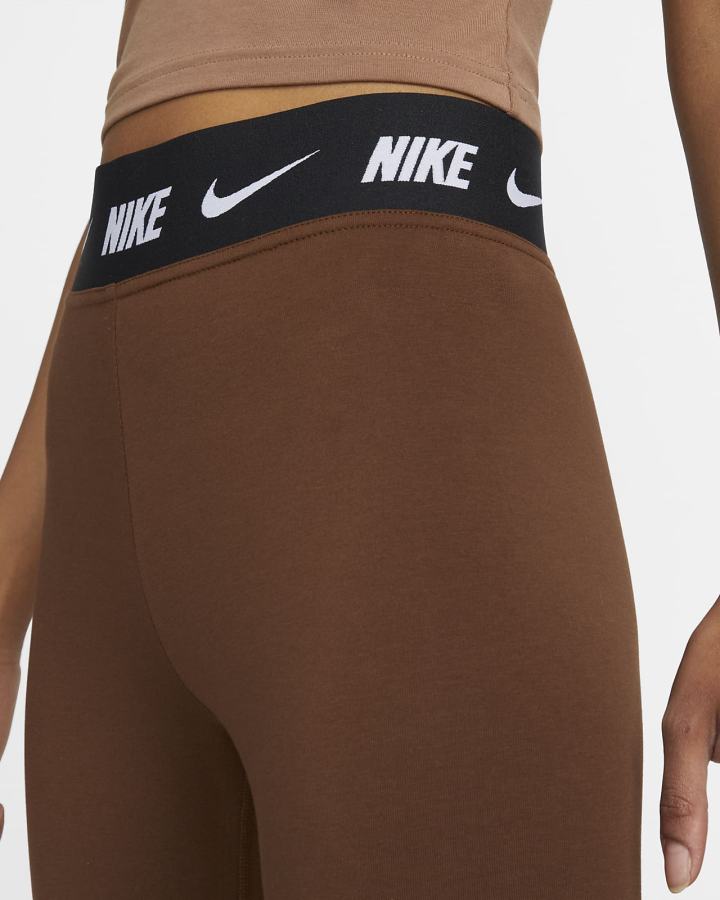 Leggins Nike Sportswear Club High-Waisted Mujer Marrones | UAFZJ-5971