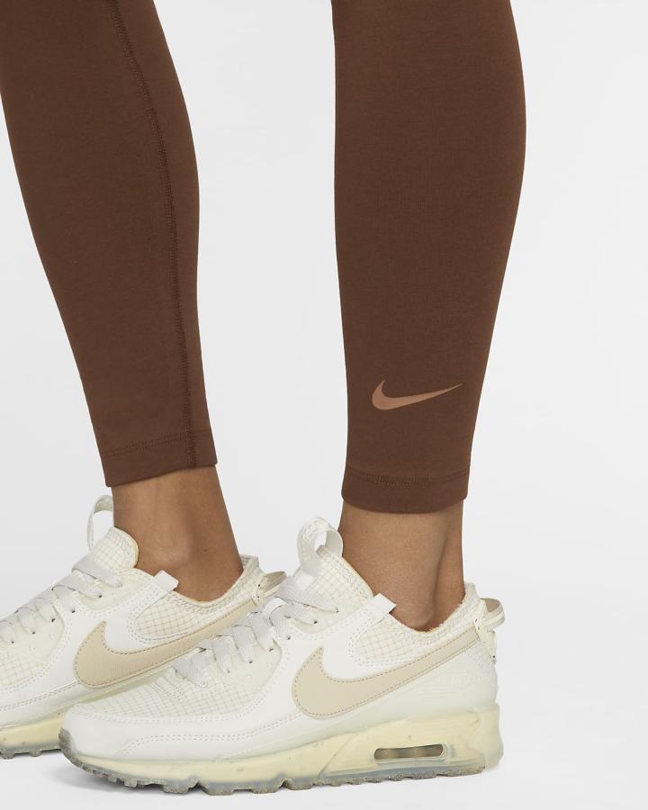 Leggins Nike Sportswear Club High-Waisted Mujer Marrones | UAFZJ-5971