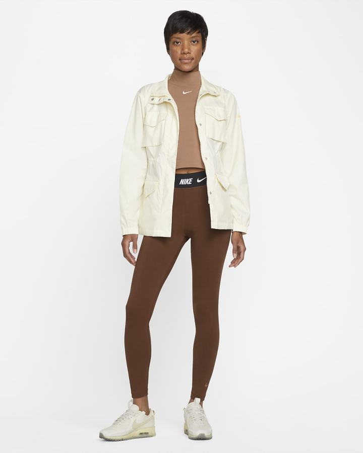 Leggins Nike Sportswear Club High-Waisted Mujer Marrones | UAFZJ-5971