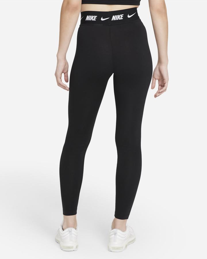 Leggins Nike Sportswear Club High-Waisted Mujer Negras | WUTYK-5897