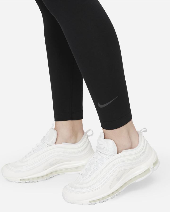 Leggins Nike Sportswear Club High-Waisted Mujer Negras | WUTYK-5897