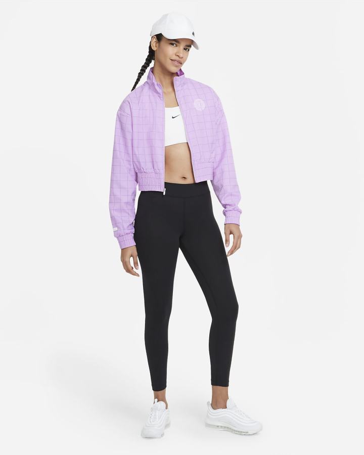 Leggins Nike Sportswear Essential 7/8 Mid-Rise Mujer Negras Blancas | ZJNQM-0954