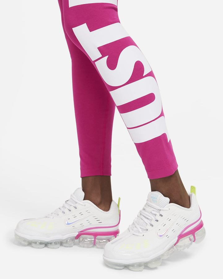 Leggins Nike Sportswear Essential High-Waisted Estampadas (Plus Size) Mujer Blancas | AXCYQ-4590