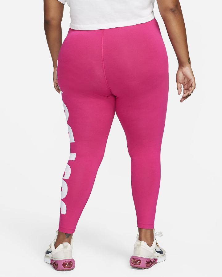 Leggins Nike Sportswear Essential High-Waisted Estampadas (Plus Size) Mujer Blancas | MCFJK-8126