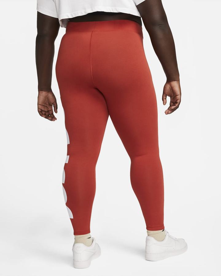 Leggins Nike Sportswear Essential High-Waisted Estampadas (Plus Size) Mujer Blancas | OBTDL-3678