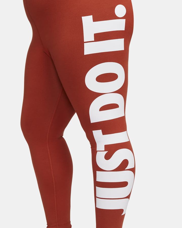 Leggins Nike Sportswear Essential High-Waisted Estampadas (Plus Size) Mujer Blancas | OBTDL-3678