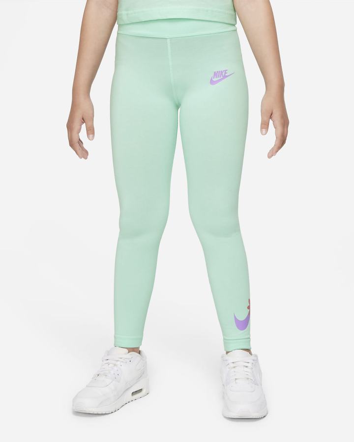 Leggins Nike Sportswear Essential Kids Niña Verde Menta Rosas Azules Moradas | UHBQS-8170