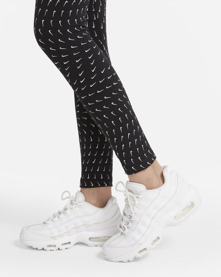 Leggins Nike Sportswear Essential Kids Printed Niña Negras Blancas | HQCIR-5970