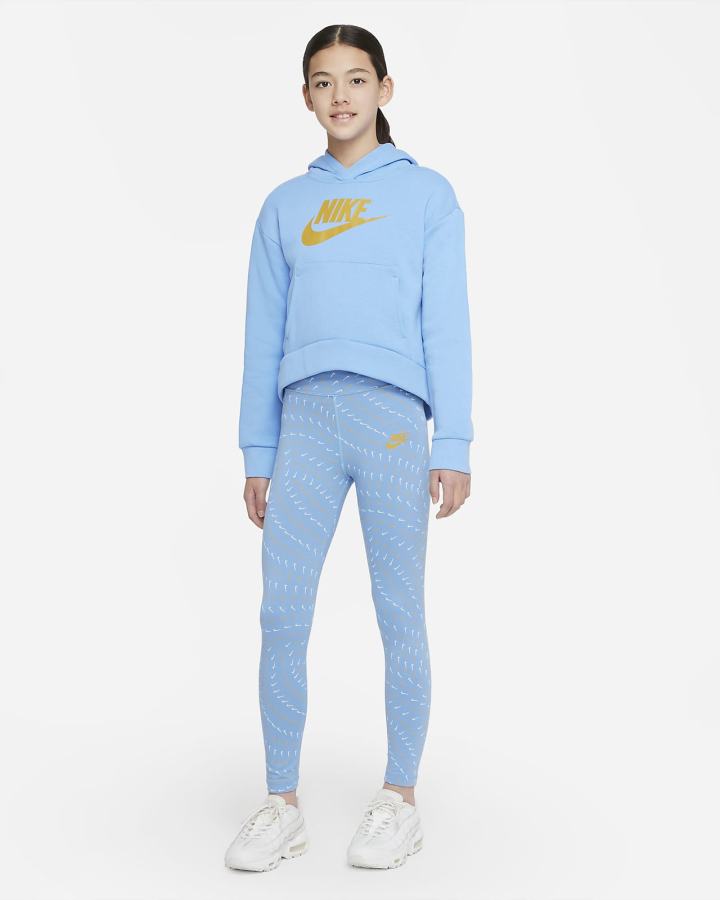 Leggins Nike Sportswear Essential Kids Printed Niña Azules | OEJVX-7085