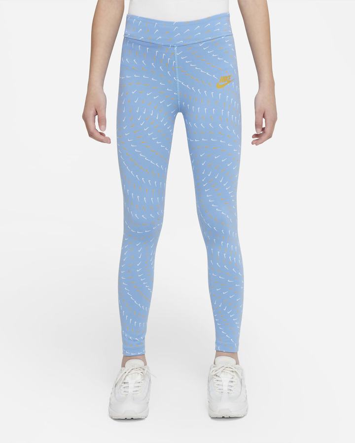 Leggins Nike Sportswear Essential Kids Printed Niña Azules | OEJVX-7085