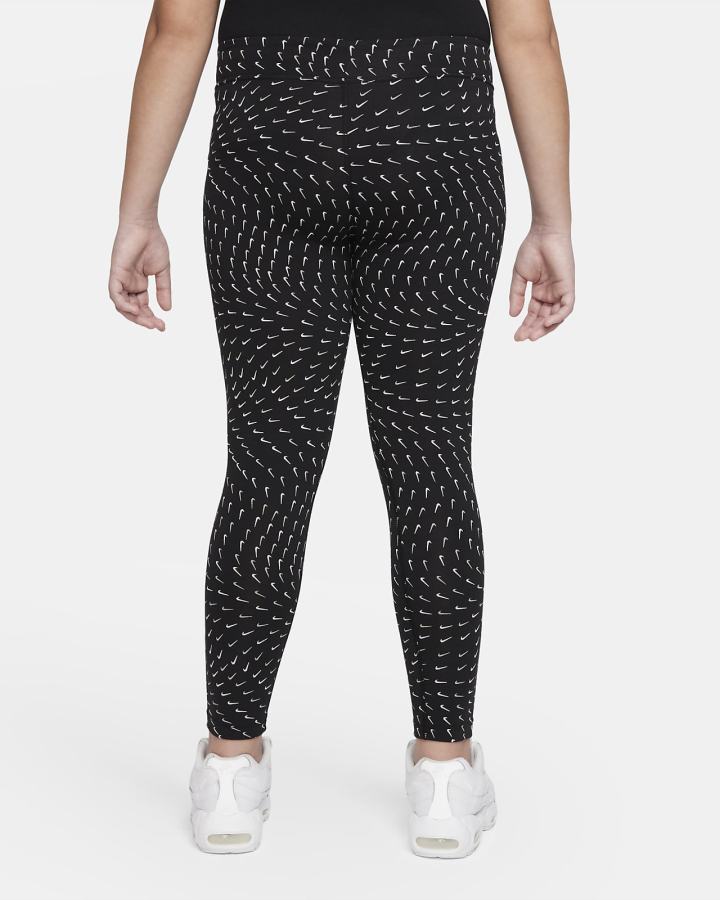 Leggins Nike Sportswear Essential Kids Printed Niña Negras Blancas | WVAHS-9504