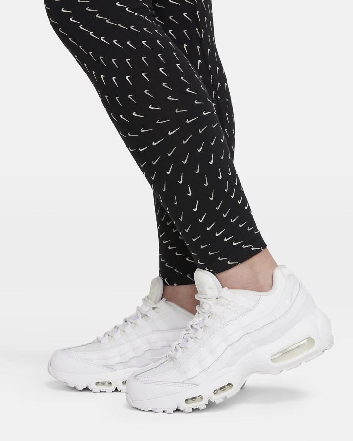 Leggins Nike Sportswear Essential Kids Printed Niña Negras Blancas | WVAHS-9504