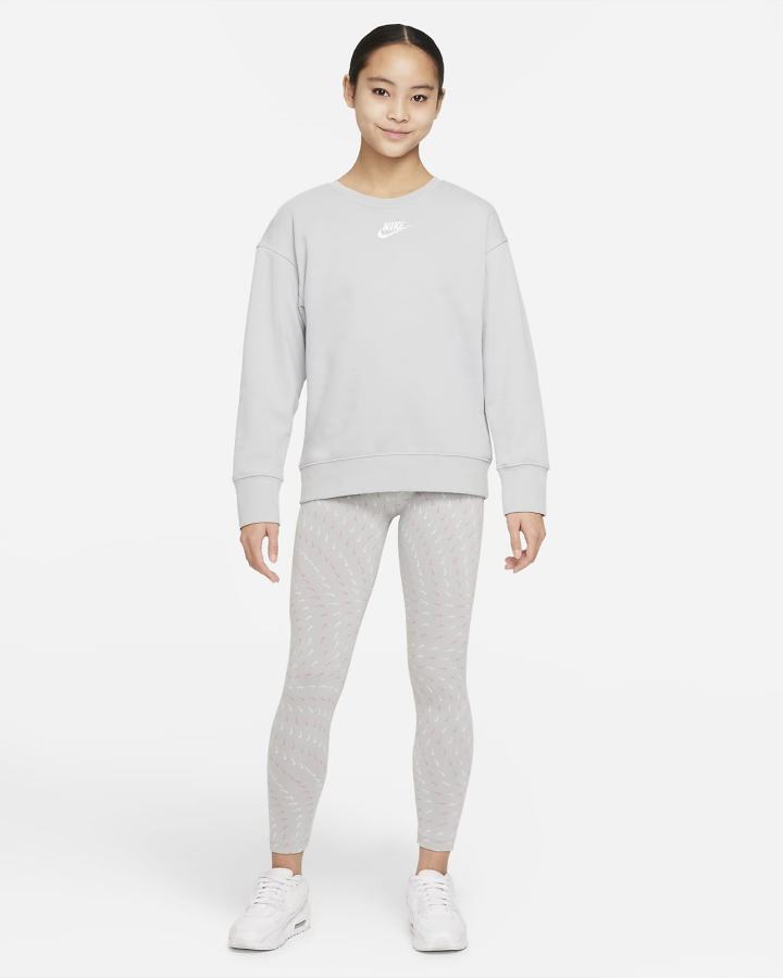 Leggins Nike Sportswear Essential Kids Printed Niña Negras Blancas | WVAHS-9504