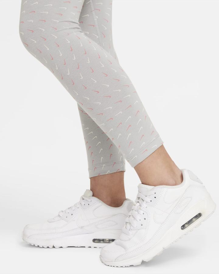 Leggins Nike Sportswear Essential Kids Printed Niña Gris Claro Rosas Azules | XNWBL-3194