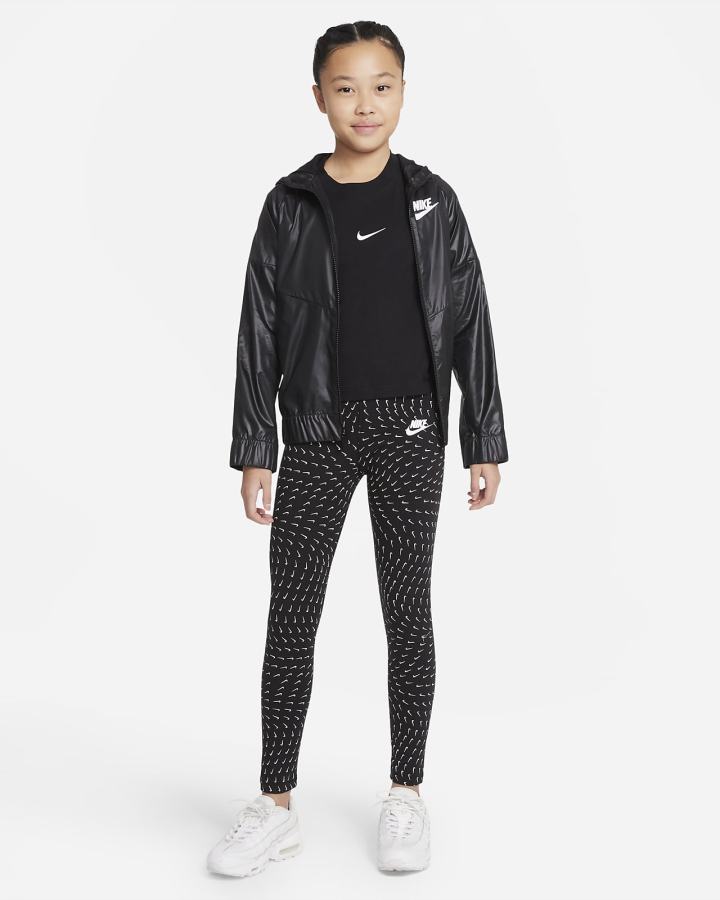 Leggins Nike Sportswear Essential Kids Printed Niña Gris Claro Rosas Azules | XNWBL-3194