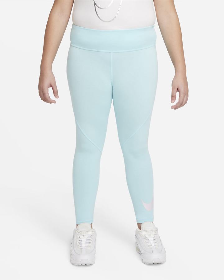 Leggins Nike Sportswear Favorites Kids Estampadas High-Waisted (Extended Size) Niña Azules | BTGRA-9137