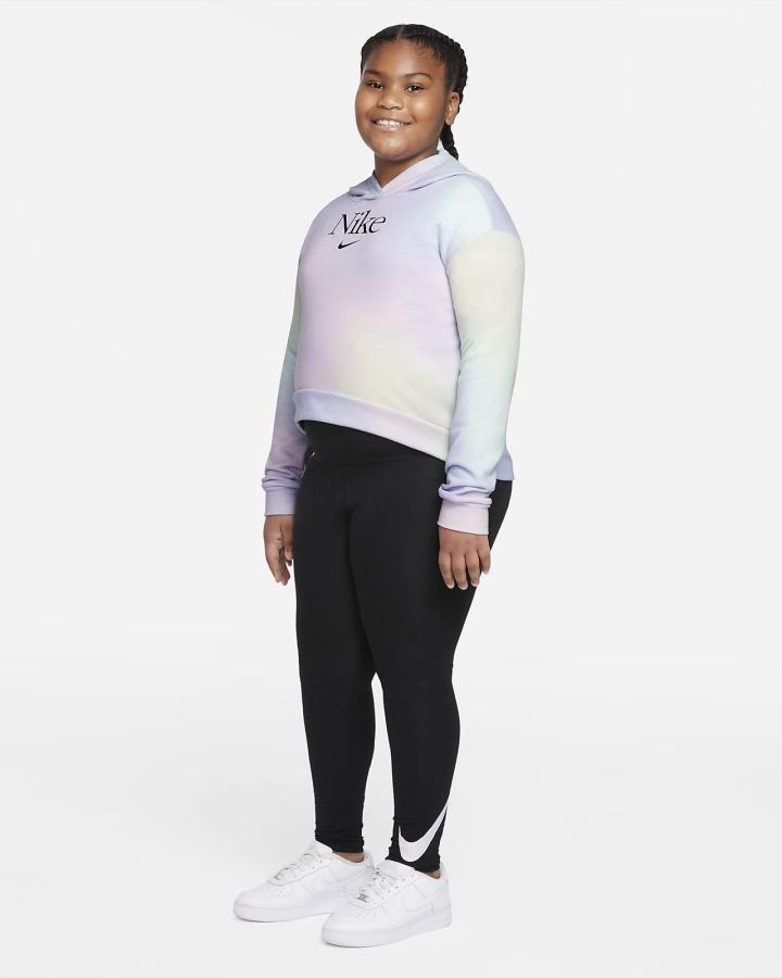 Leggins Nike Sportswear Favorites Kids Estampadas High-Waisted (Extended Size) Niña Negras | DSXGB-1346