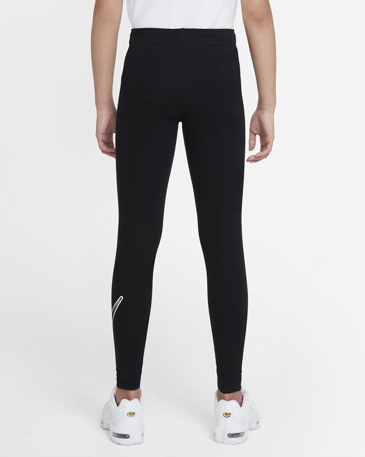 Leggins Nike Sportswear Favorites Kids Estampadas Niña Negras Blancas | GEDQN-5762