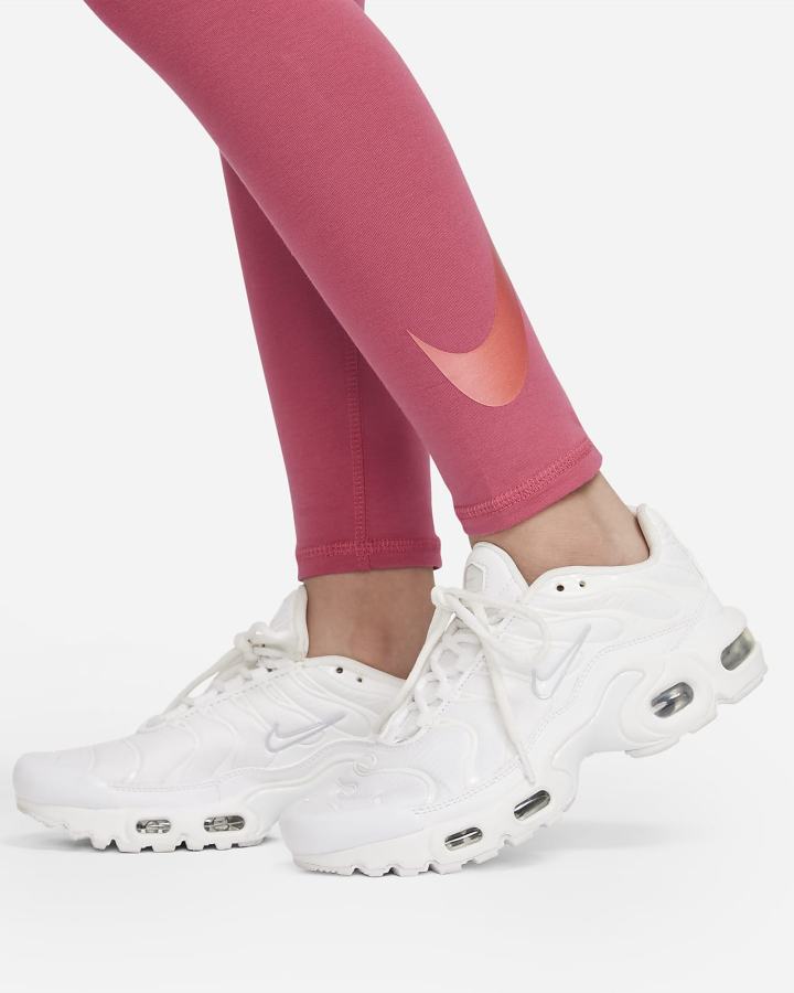 Leggins Nike Sportswear Favorites Kids Estampadas High-Waisted (Extended Size) Niña Rosas | PEQMV-1370