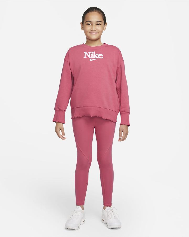 Leggins Nike Sportswear Favorites Kids Estampadas High-Waisted (Extended Size) Niña Rosas | PEQMV-1370