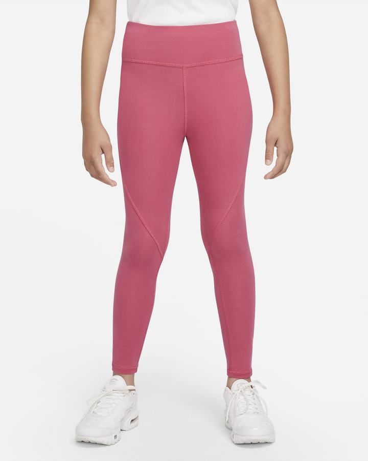 Leggins Nike Sportswear Favorites Kids Estampadas High-Waisted (Extended Size) Niña Rosas | PEQMV-1370