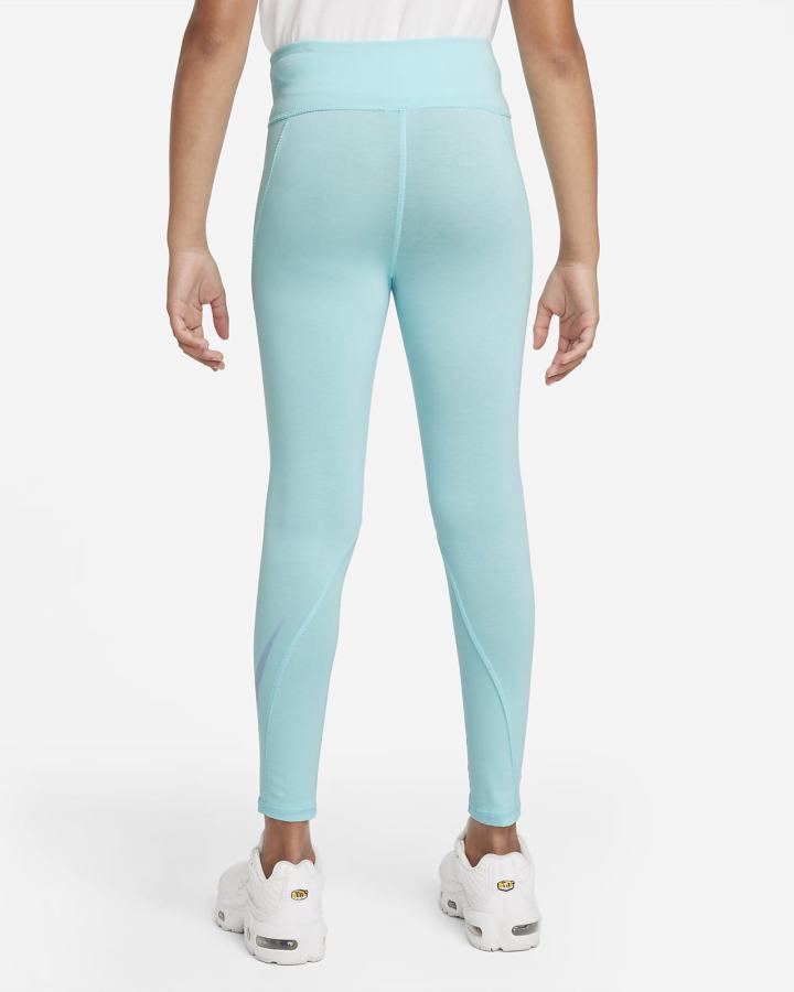 Leggins Nike Sportswear Favorites Kids Estampadas High-Waisted (Extended Size) Niña Azules | QHFWC-3502
