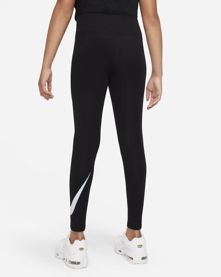 Leggins Nike Sportswear Favorites Kids Estampadas High-Waisted (Extended Size) Niña Negras | UNSVB-2178