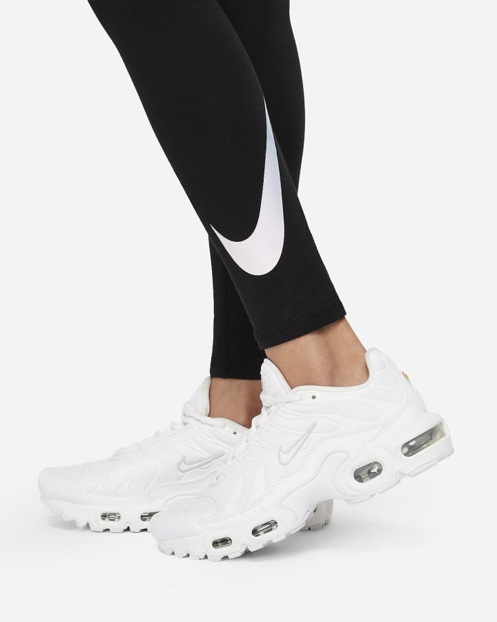 Leggins Nike Sportswear Favorites Kids Estampadas High-Waisted (Extended Size) Niña Negras | UNSVB-2178