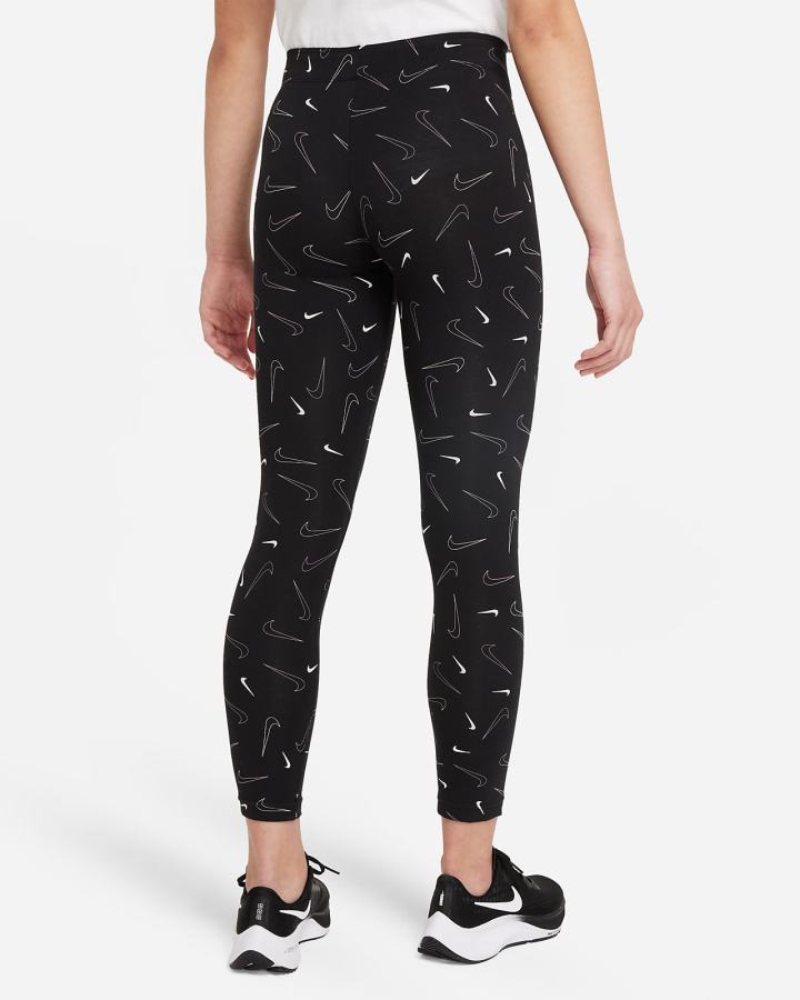 Leggins Nike Sportswear Favorites Kids Printed Niña Negras Blancas | VEBCH-6014