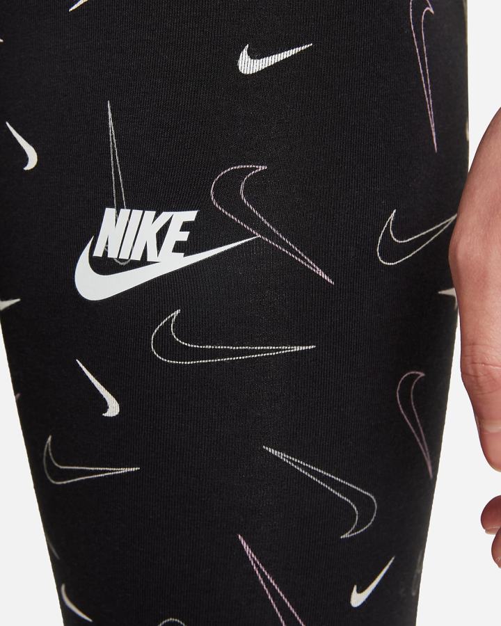 Leggins Nike Sportswear Favorites Kids Printed Niña Negras Blancas | VEBCH-6014