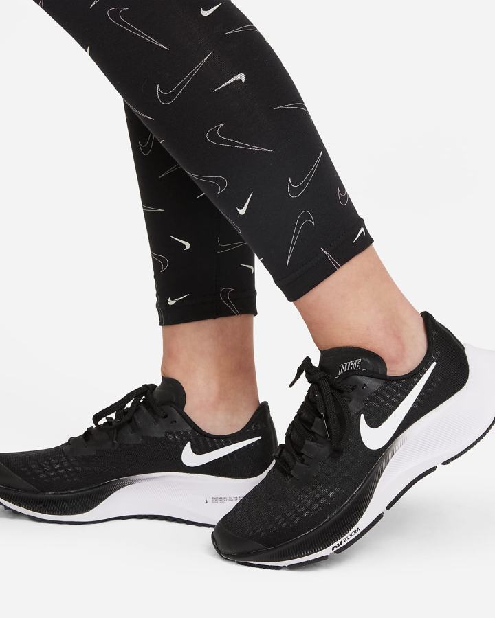 Leggins Nike Sportswear Favorites Kids Printed Niña Negras Blancas | VEBCH-6014
