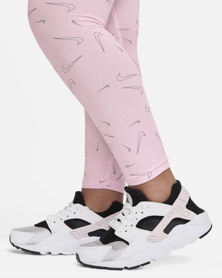 Leggins Nike Sportswear Favorites Kids Printed (Extended Size) Niña Rosas Blancas | YIKCL-6134