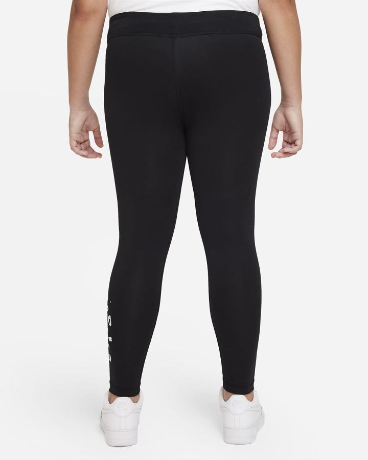 Leggins Nike Sportswear Icon Clash Essential Kids Mid-Rise Niña Negras Blancas | QGNMC-6549