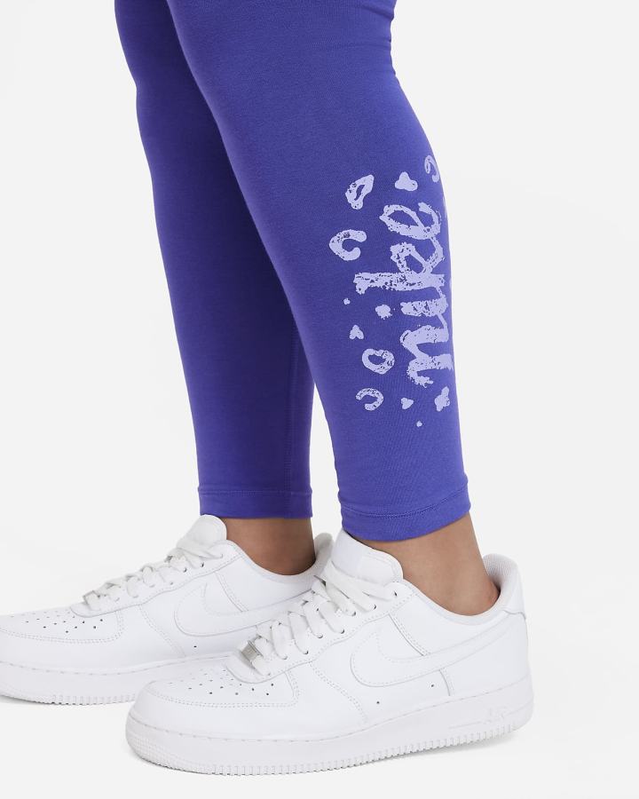 Leggins Nike Sportswear Icon Clash Essential Kids Mid-Rise Niña Verde Menta | TAHPM-2469
