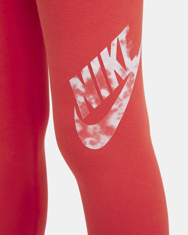 Leggins Nike Sportswear Older Kids High-Waisted Niña Rojas Claro Blancas | PEHTX-4378