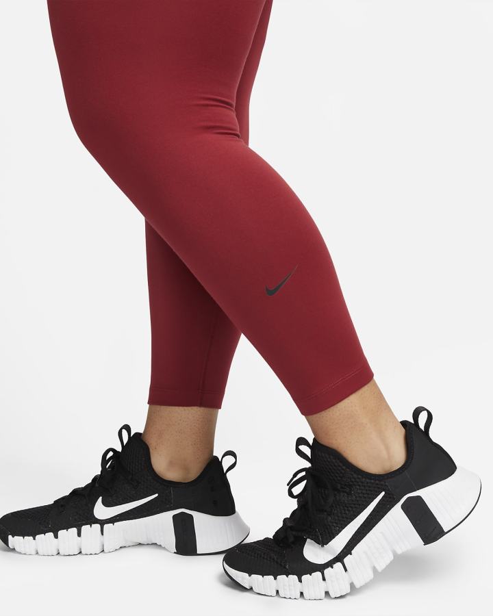 Leggins Nike Therma-FIT One Mid-Rise Mujer Burdeos Negras | BRZPW-4927