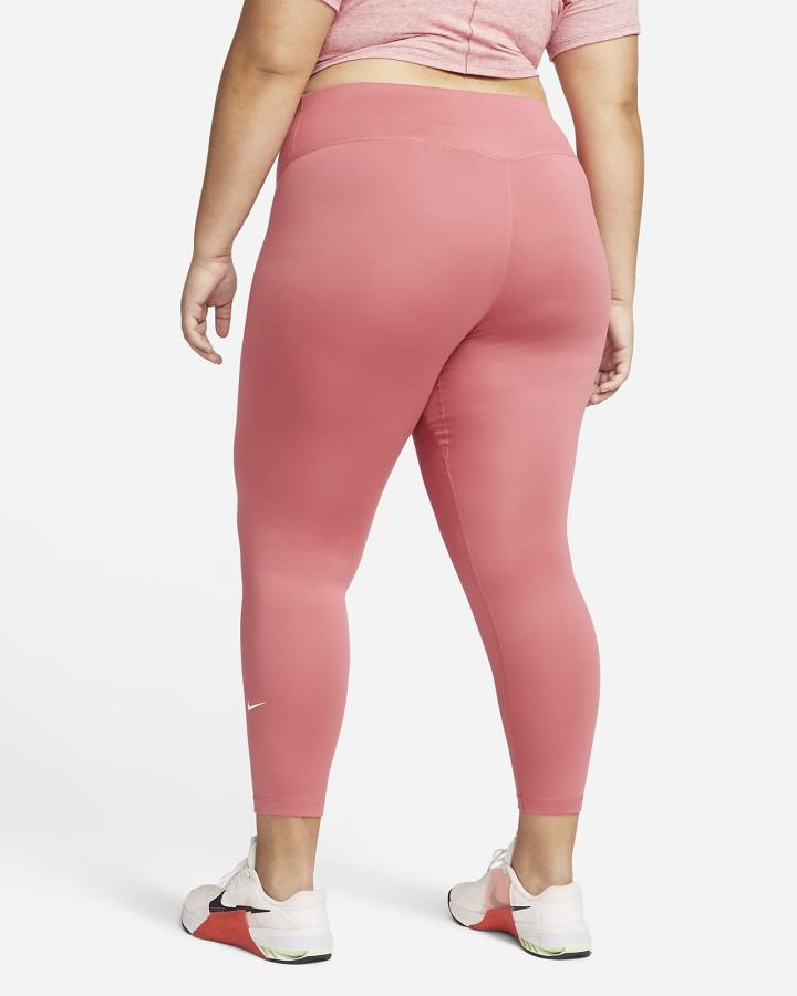 Leggins Nike Therma-FIT One Mid-Rise Mujer Rosas Blancas | IGCHF-5073