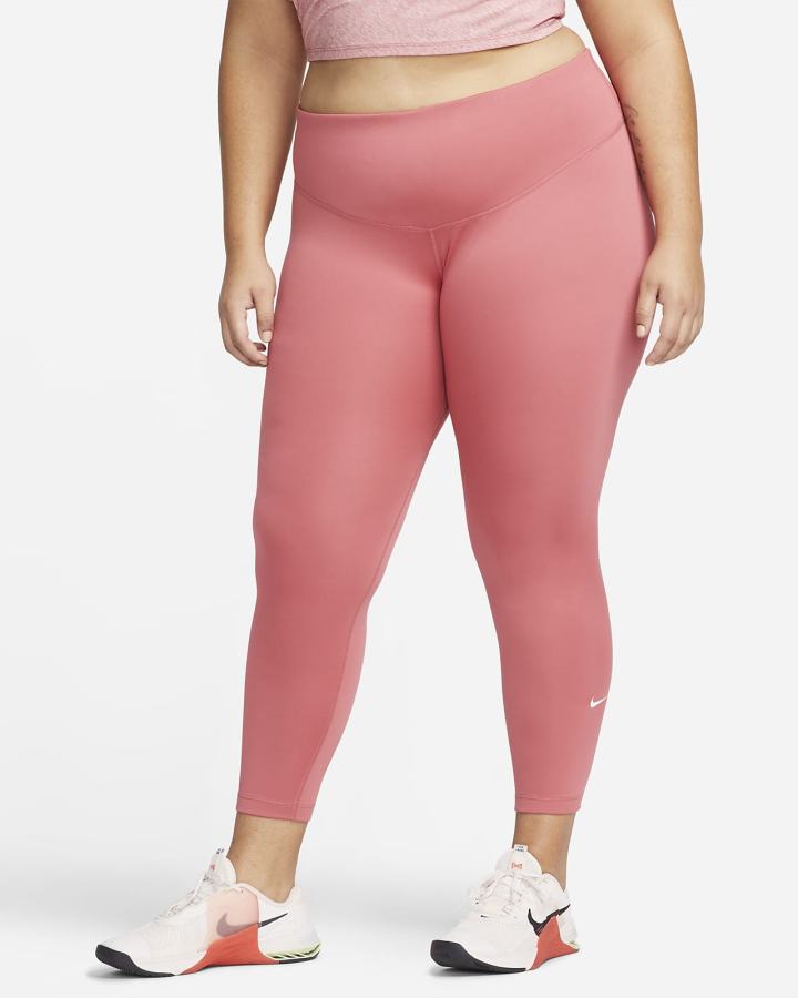 Leggins Nike Therma-FIT One Mid-Rise Mujer Rosas Blancas | IGCHF-5073