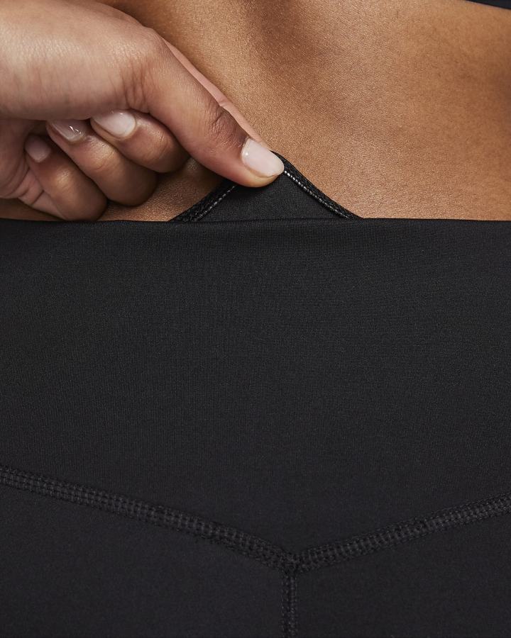 Leggins Nike Therma-FIT One Mid-Rise Mujer Negras Blancas | MBHTY-4627