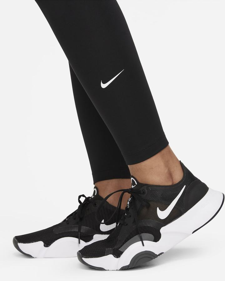 Leggins Nike Therma-FIT One Mid-Rise Mujer Negras Blancas | MBHTY-4627