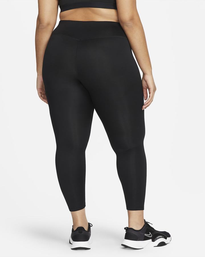 Leggins Nike Therma-FIT One Mid-Rise Mujer Negras Blancas | MJBKO-8936