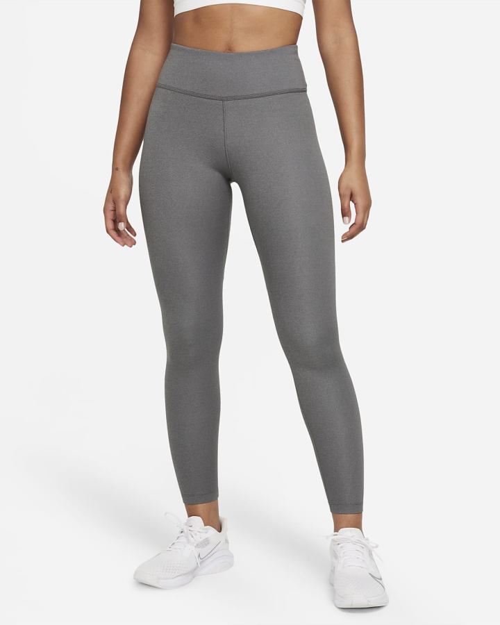 Leggins Nike Therma-FIT One Mid-Rise Mujer Gris Negras | MOPJR-2175