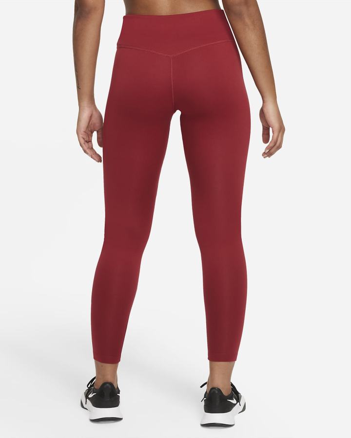 Leggins Nike Therma-FIT One Mid-Rise Mujer Burdeos Negras | OUERC-0813