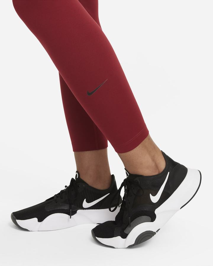 Leggins Nike Therma-FIT One Mid-Rise Mujer Burdeos Negras | OUERC-0813