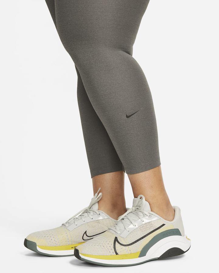 Leggins Nike Therma-FIT One Mid-Rise Mujer Gris Negras | YSWTI-1594