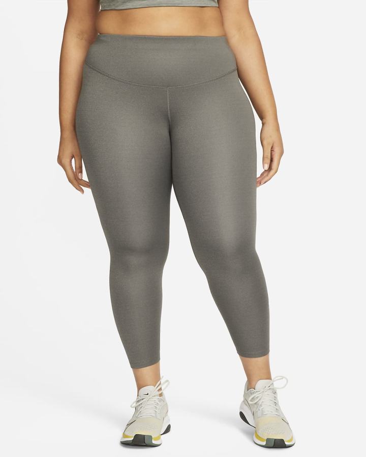 Leggins Nike Therma-FIT One Mid-Rise Mujer Gris Negras | YSWTI-1594