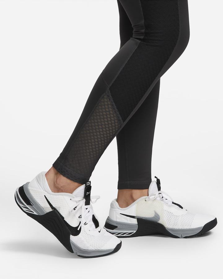 Leggins Nike Therma-FIT One Mid-Rise Training with Pockets Mujer Gris Oscuro Negras Blancas | GESNK-1496