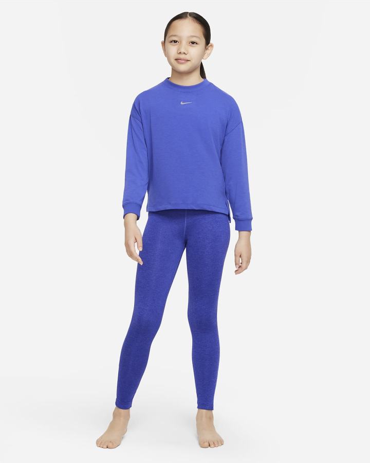 Leggins Nike Yoga Dri-FIT Kids Niña Azules | MCBAP-1687